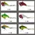 Isca de pesca 5g-20g oscilação rotativa metal vib vibração isca girador colher gabarito mar iscas artificiais duras lantejoulas enfrentar - comprar online