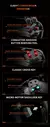 Novo controlador sem fio bluetooth rgb lenovo s02 para nintendo switch oled/switch lite/pc/móvel gamepad multi-função joystick - loja online