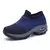 Tênis de caminhada feminino moda voar tecelagem meia tênis respirável confortável sapatos de enfermagem casual plataforma mocassins antiderrapante - loja online