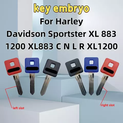 Para harley davidson sportster xl 883 1200 xl883 c n l r xl1200 c r n l xl 1200 c n l r nova chave da motocicleta chaves