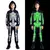 Halloween meninos trajes esqueleto horror preto luminoso fantasma apertado com capuz macacão palco papel traje desempenho terno