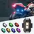 Luzes da motocicleta drone luz estroboscópica usb led anti-colisão bicicleta aeronaves noite voando mini piscando luz de sinal de aviso - comprar online