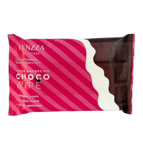 LENÇO UMEDECIDO DEMAQUILANTE CHOCOLATE - FENZZA﻿