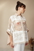 camisa palha rendada - comprar online