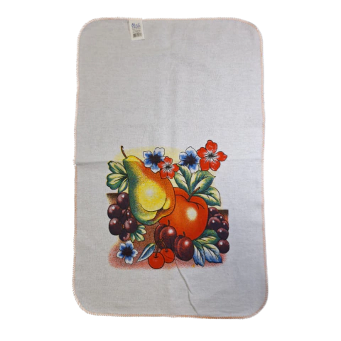 Pano de Prato Estampado com Overlok