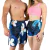 Kit Short Praia Casal Tactel com Elastano Floral 4 Ref: 039
