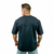 Camiseta Oversized Preta Casual Treino 100% Algodão - All Vision