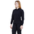 Camisa Social Feminina Manga Longa Tricoline Com Elastano Preto