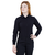 Camisa Social Feminina Manga Longa Tricoline Com Elastano Preto - comprar online