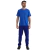 Calça Elástico Sarja Rústica Azul Royal