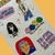 Plancha de stickers The Rogi en internet