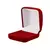 Caixinha para Alianças de Veludo Vermelho e Interior Branco - comprar online