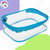 CANOPLA POLIBRAS PVC CRISTAL BOX CELESTE - comprar online
