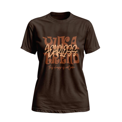 Remera Basica - Fearless Marron - comprar online