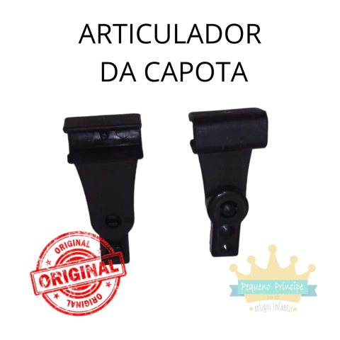 REPOSIÇÃO: Par de Articuladores da Capota Carrinho Tutti Baby Preto