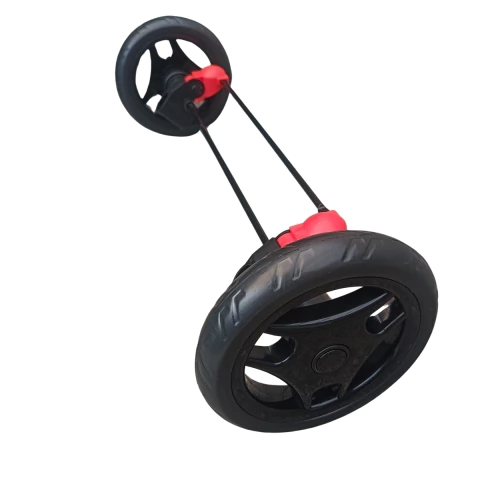 Eixo Traseiro com Mancais, Freio e Rodas do Carrinho Cosco Toffy