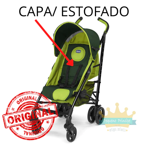 REPOSIÇÃO: Capa/ Estofado do Assento para Carrinho Chicco Liteway 1/Básico Verde