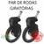 REPOSIÇÃO: Par de Rodas Dianteiras Giratórias Carrinho Passeio Chicco Goody Plus