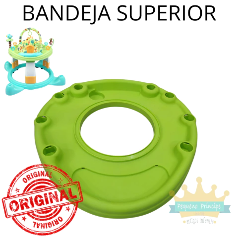 Bandeja Plástica Superior Andador 4 em 1 Galzerano Fênix Verde
