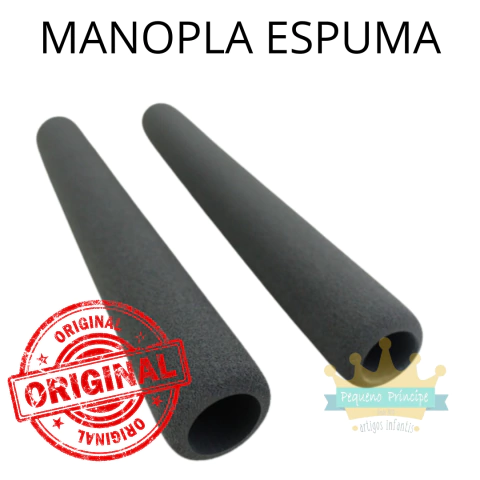 Par de Manopla/ Canopla de Espuma para Carrinho Chicco Liteway Cinza