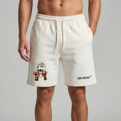 Bermuda de Moletom Off-White Branca - Off-White - comprar online