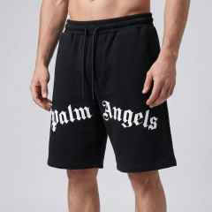 Bermuda de Moletom Palm Angels Preta - Palm Angels - comprar online