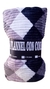 Frazada Manta Con Corderito Labrada Estampado 2 1/2 Plazas! - Blanco Shop