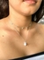 Choker pingentes zircônias cristal 4mm corrente cartier com alongadora