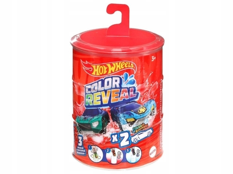 Hot Wheels Color Reveal Rojo - Color Shifters 2 Autos Matte