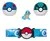 Imagen de Pokemon Set Cinturon Clip N Go Poke Ball Belt Set Squirtle
