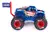 Auto Monster Jam Marvel Heroes Metal - Captain America 1:64 - BrumaStore