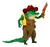 Tortugas Ninja Mutant Mayhem Leatherhead Cocodrilo Muñeco - comprar online