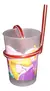 Vaso Plastico con Sorbete Infantil Princesas - Brumastore - comprar online