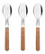 Set Cucharas x12 Dynamic Tramontina Mango de Madera - comprar online