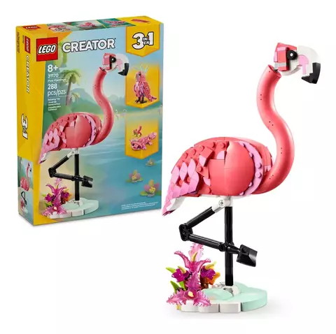 Lego 31170 Lego Creator 3 en 1 Pink Flamingo - 288pcs