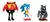 Sonic The Hedgehog Multipack x3 Dr Eggman Y Mecha Sonic - Jakks - comprar online