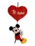 Peluche Mickey 42cm Colgando De Corazon - Original