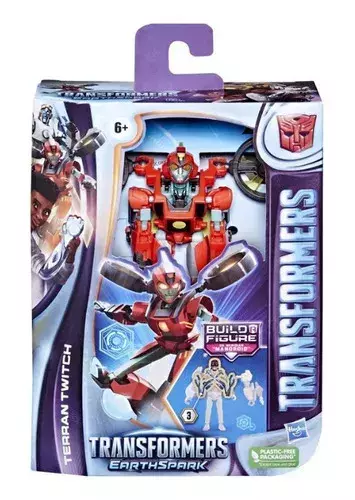 Figura Terran Twitch Transformers Earthspark - Hasbro