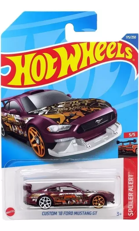 Hot Wheels Custom 18 Ford Mustang GT - Spoiler Alert 5/5 - Mattel - comprar online