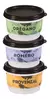 Set Snack Bowl X3 Romero Provenzal Oregano 140ml -tupperware