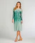 Vestido Tule Curto Estampa Cobra Verde