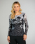 Blusa Tule Estampa Floral 3D
