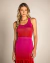 Blusa Tule Estampa Pink Degradê
