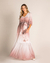 Vestido Tule Longo Estampa Orquídea