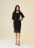 Vestido Tule Midi Preto Brilhos - comprar online