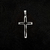 Pingente Crucifixo Duplo G - Prata 925