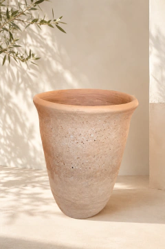 Vaso de Barro para Plantar Cachepô Longo G - Tam 70x50 cm