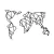 Quadro Decorativo Mapa Mundi In Design - comprar online