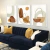 Trio de Quadros Decorativos Abstratos Lea