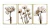 Trio de Quadros Decorativos Poppy - art shop quadros
